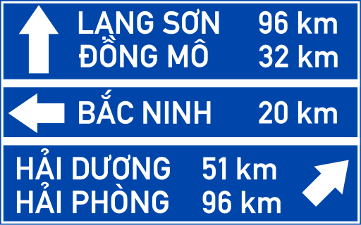 Biển I.414d Chỉ hướng đường