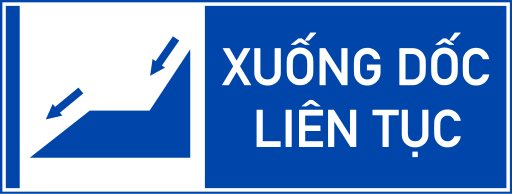 Biển I.445h Đường xuống dốc liên tục