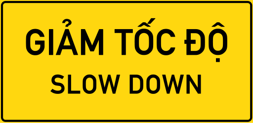 Biển IE.473 Giảm tốc độ